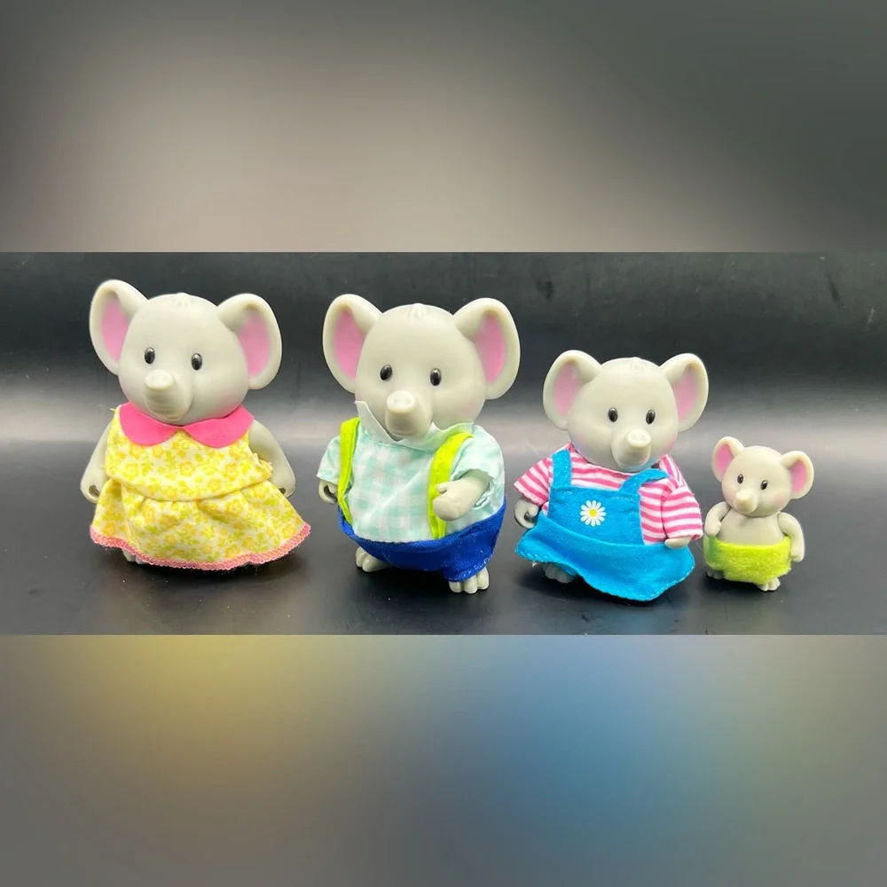 Li’l Woodzeez- Elephant Figure set‎ of 4